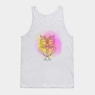 watercolor tribal owl Tank Top